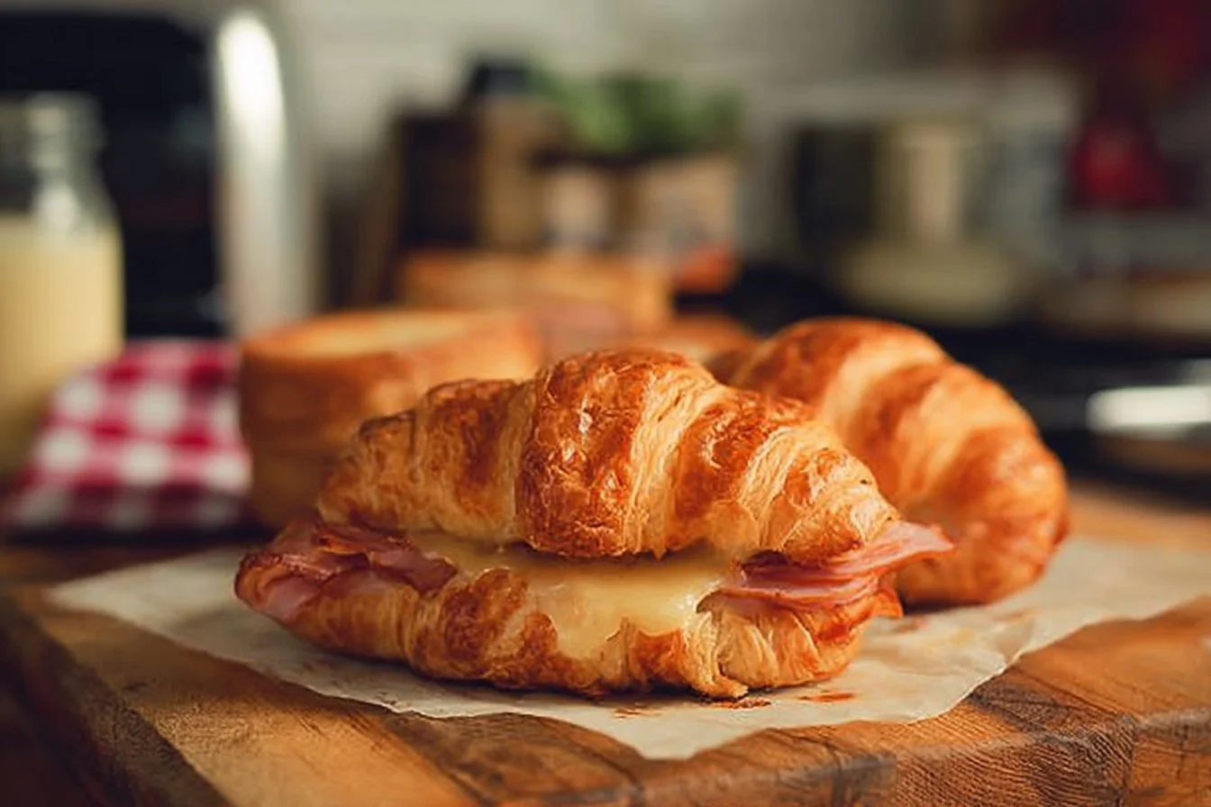 The Best Ham And Cheese Croissants