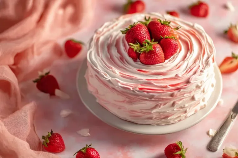 Deliciously fluffy vanilla sponge cake ready for serving