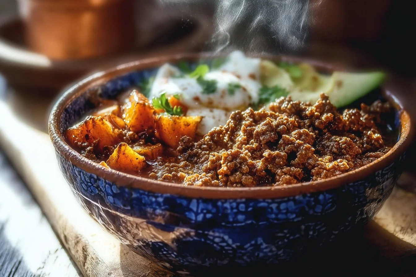 Viral Ground Beef Hot Honey Bowl
