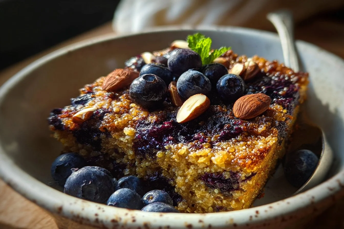 Wholesome Blueberry Quinoa Breakfast Bake