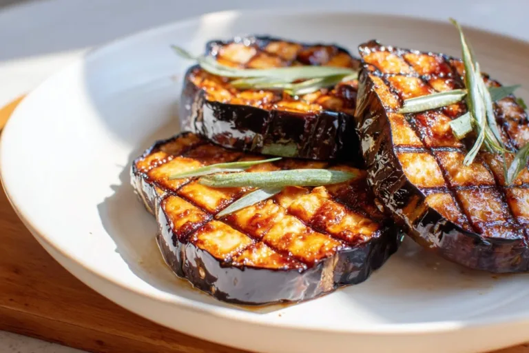 Delicious air fryer eggplant recipe with crispy texture and vibrant color