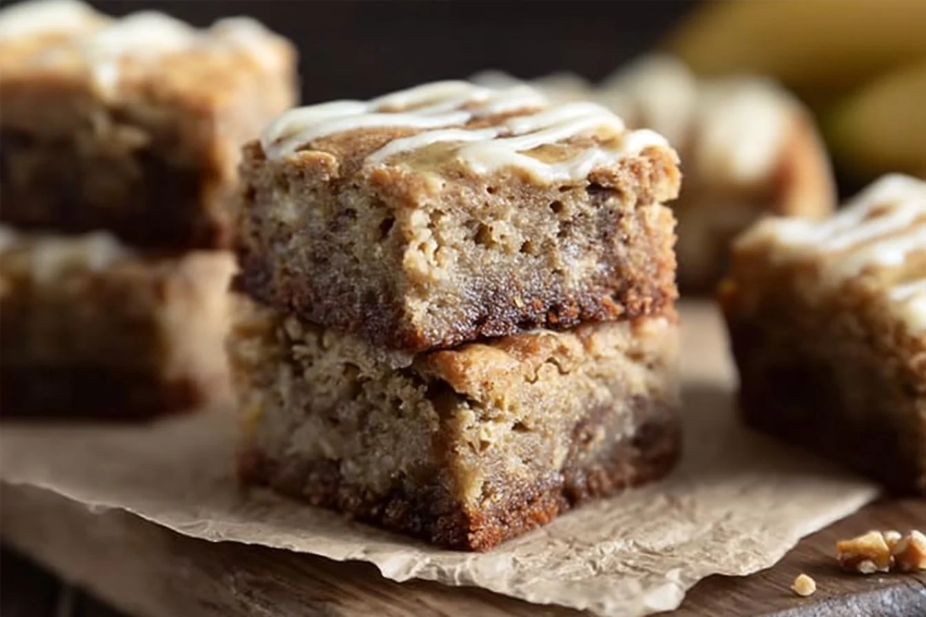 Banana Bread Brownies (Banana Blondies)