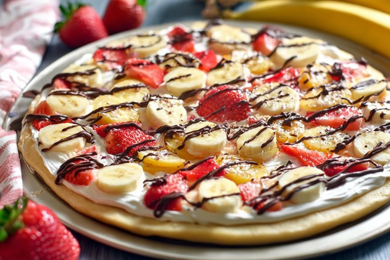 Banana Split Fruit Pizza