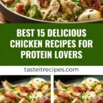Delicious chicken recipes for protein lovers featuring 15 easy meals.