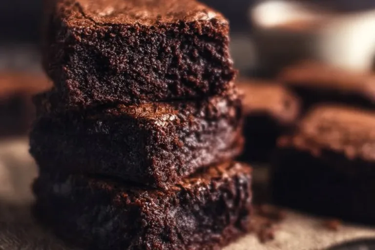 Freshly baked brownies from the best brownie recipe.