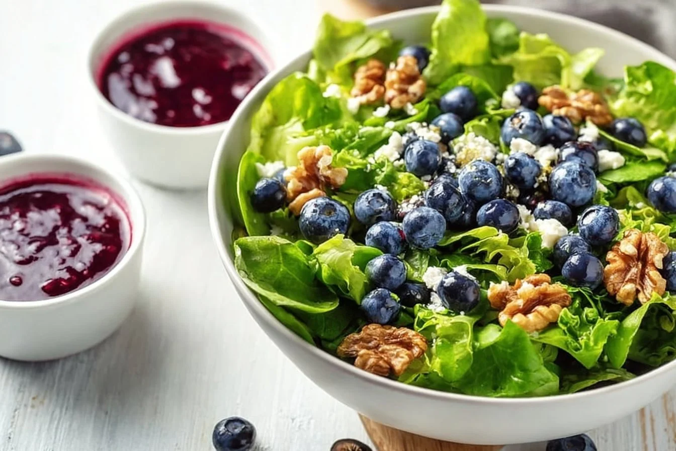 Delicious Easter Spring Salad with Goat Cheese and vibrant vegetables