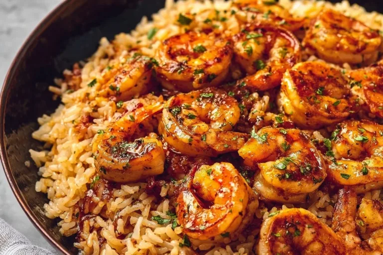 Delicious Cajun shrimp and rice skillet dish served on a plate