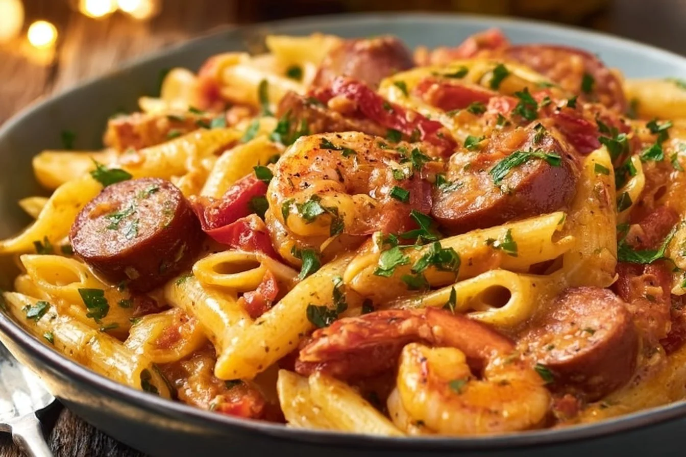 Cajun Shrimp and Sausage Pasta