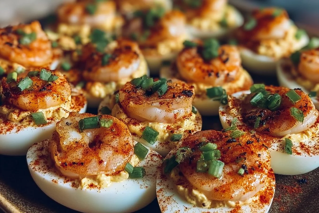 Cajun Shrimp Deviled Eggs