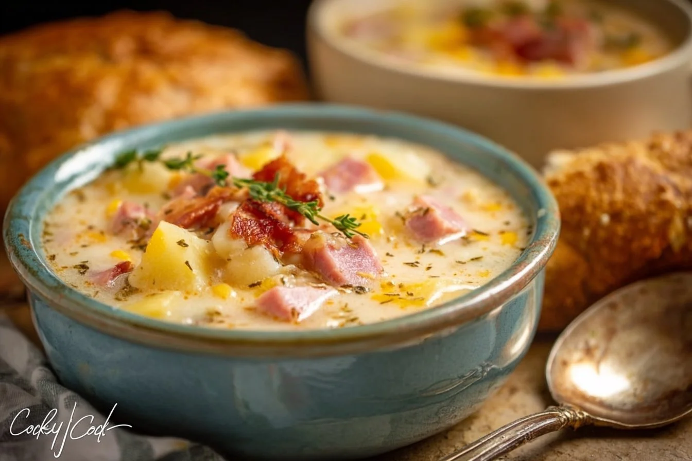 Cheesy Ham and Potato Soup