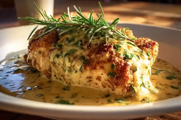 Delicious chicken breast served with creamy Boursin sauce