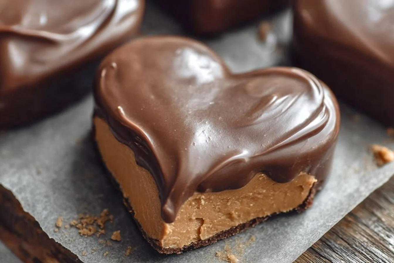 Chocolate Peanut Butter Valentine's Heart