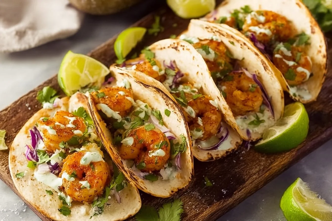 Cilantro Lime Shrimp Tacos