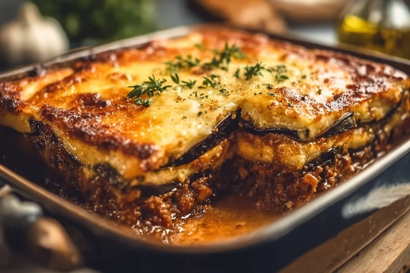 Classic Greek Eggplant Moussaka