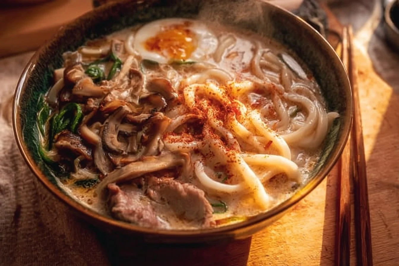 Creamy Miso Udon Soup
