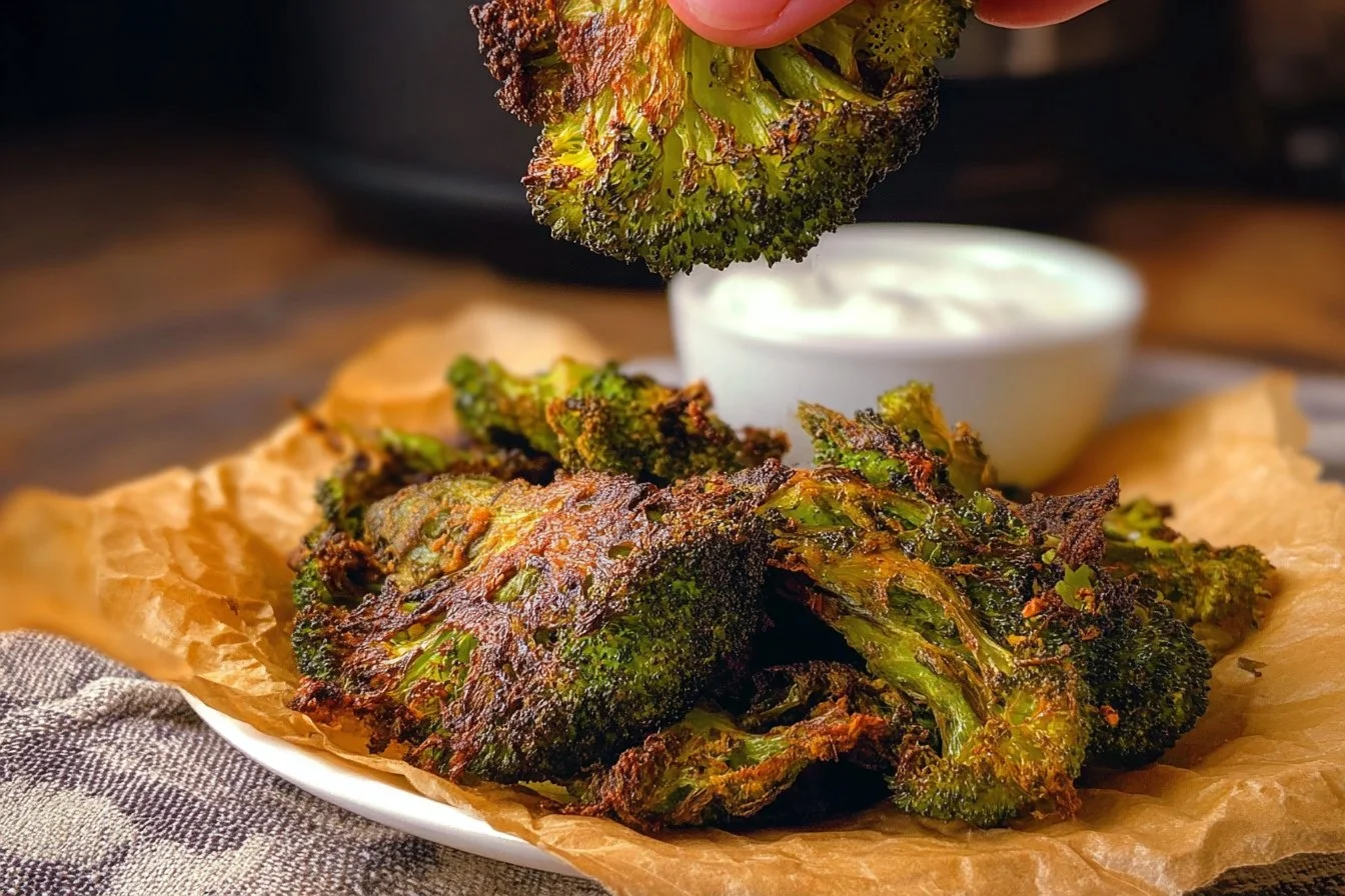 Crispy Smashed Broccoli Chips