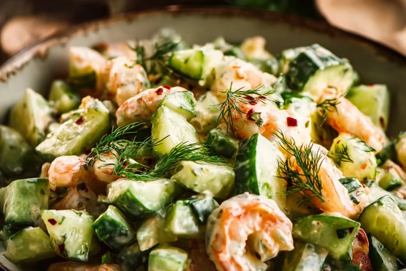 Cucumber Shrimp Salad