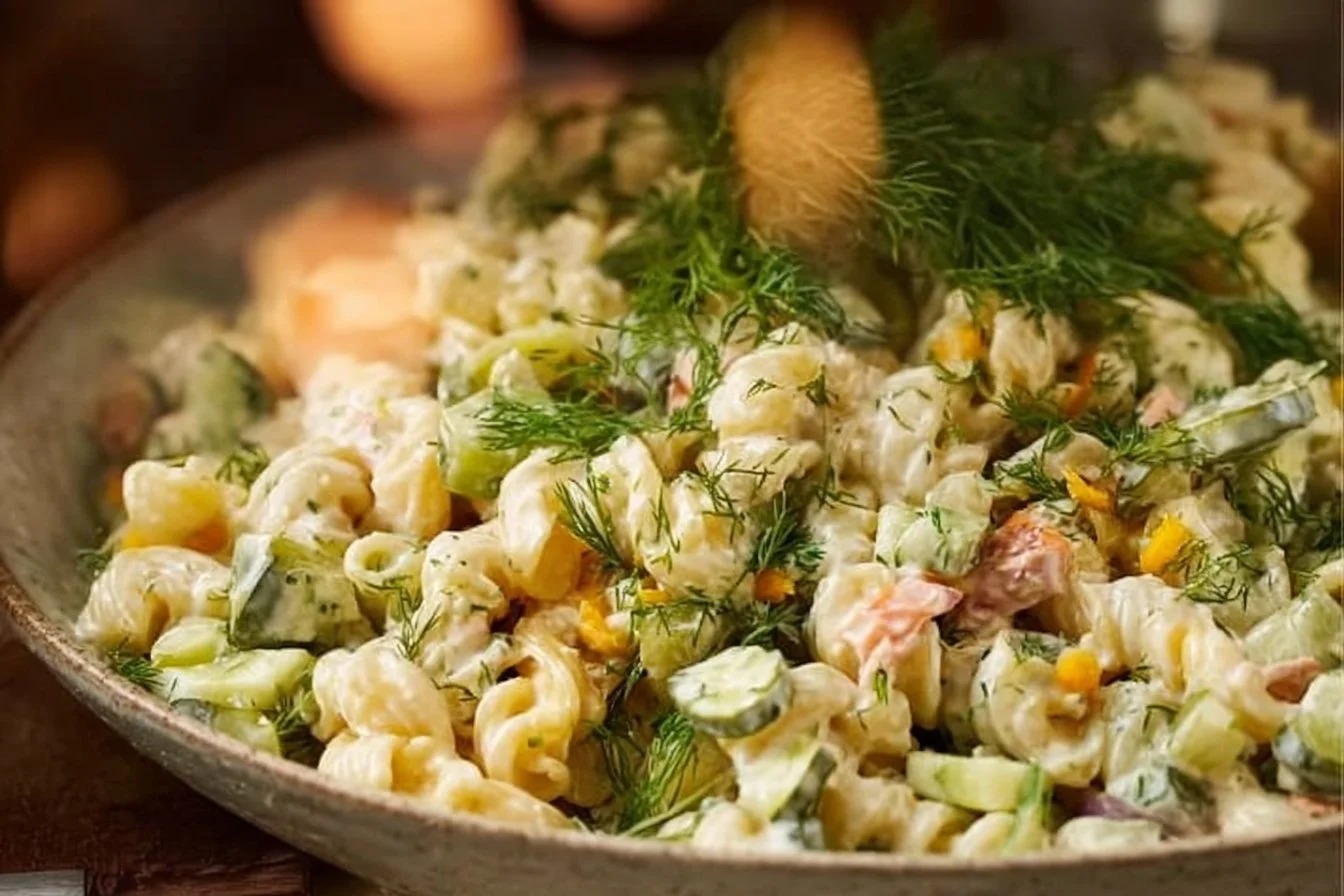 Dill Pickle Pasta Salad