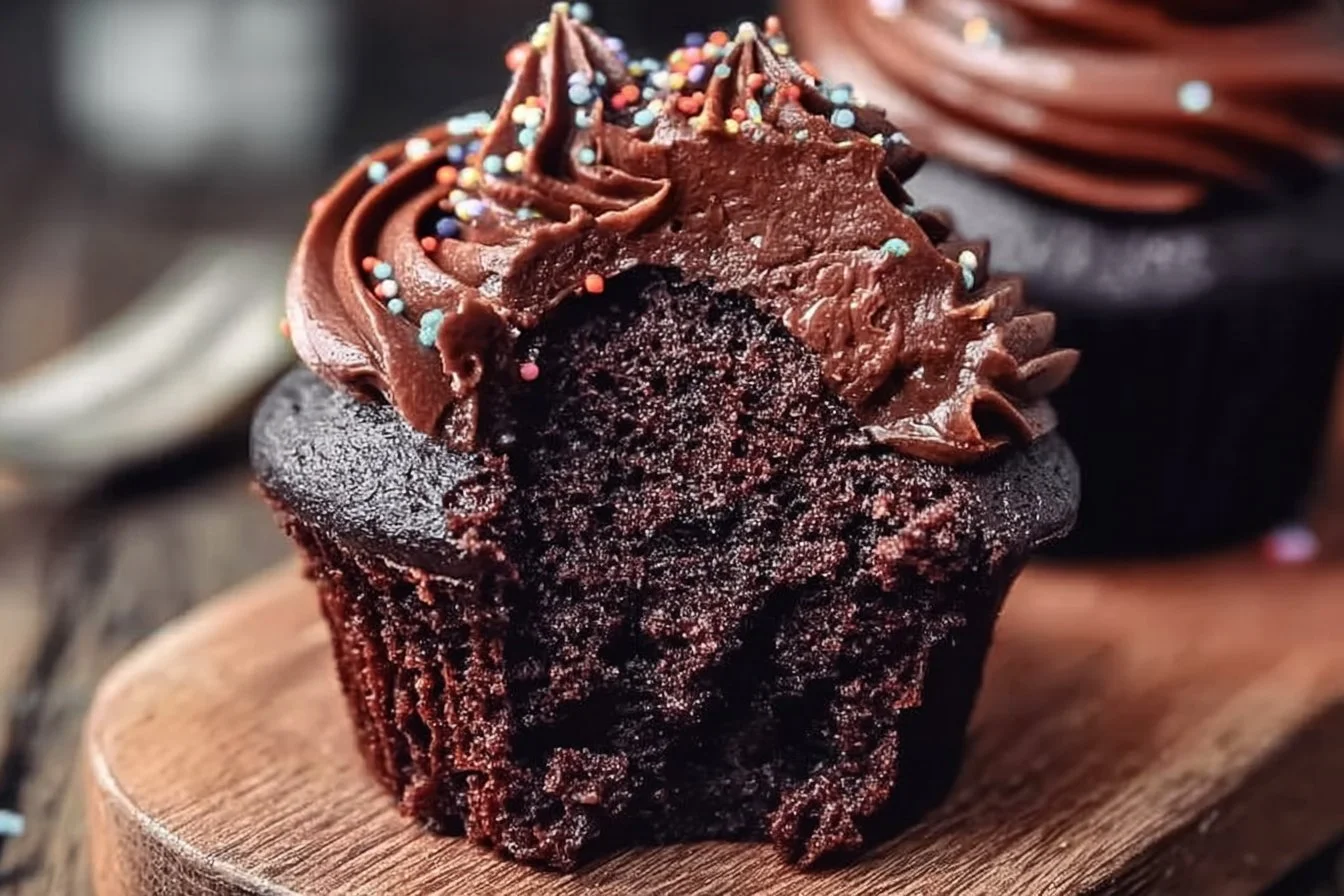 Double Chocolate Cupcakes