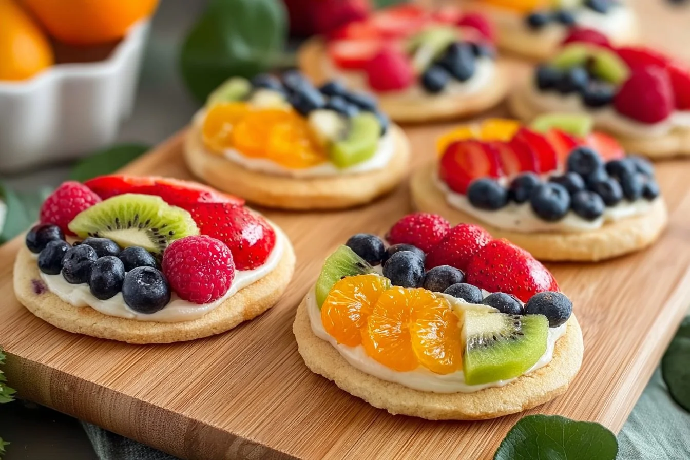 Easter Egg Fruit Pizzas