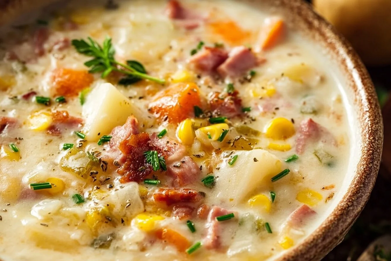 Easy Ham and Corn Chowder