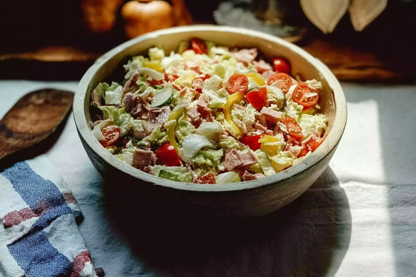 Easy Italian Grinder Salad Recipe (Chopped Sub Salad)