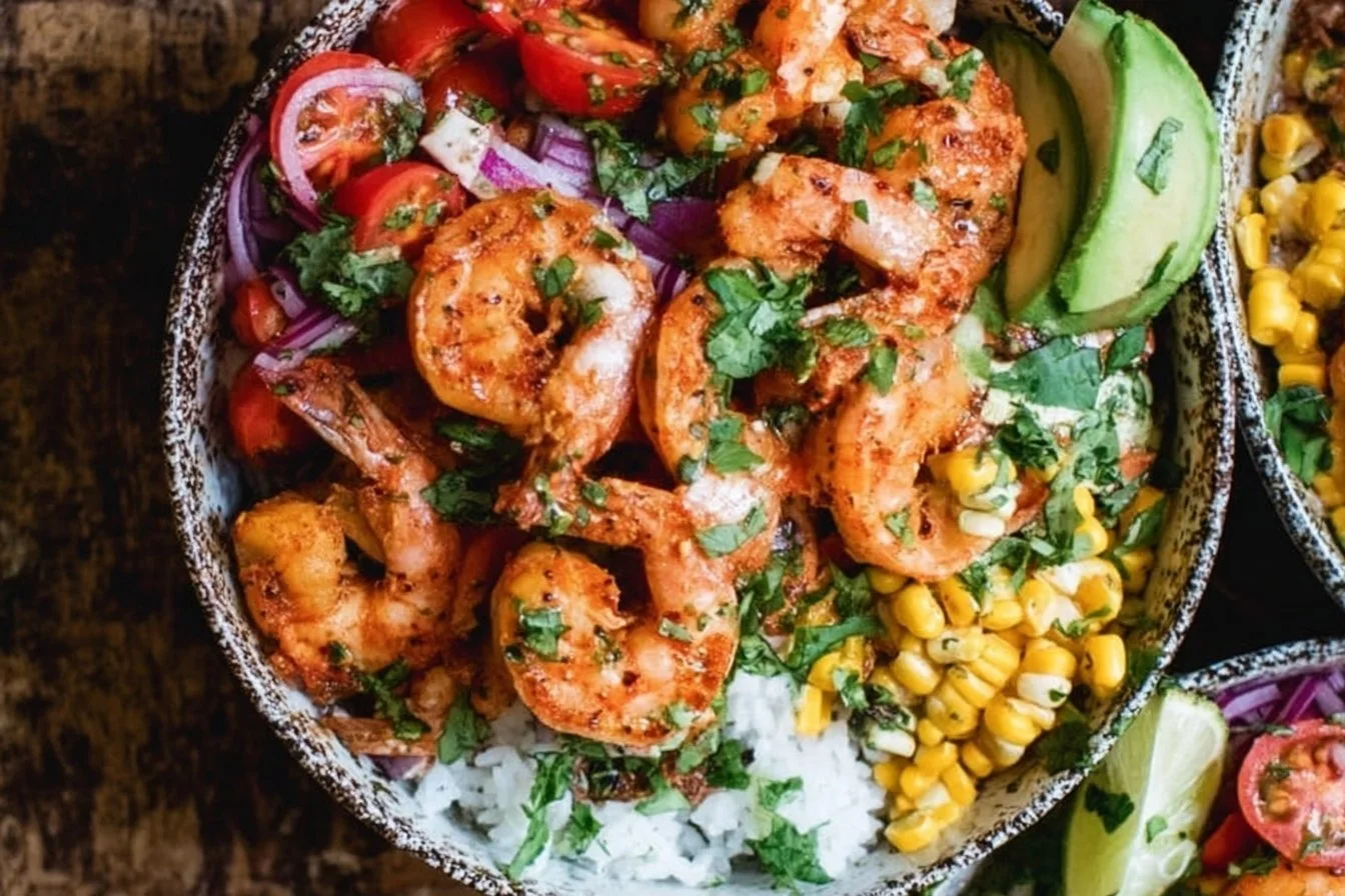 Fiesta Lime Shrimp Bowls