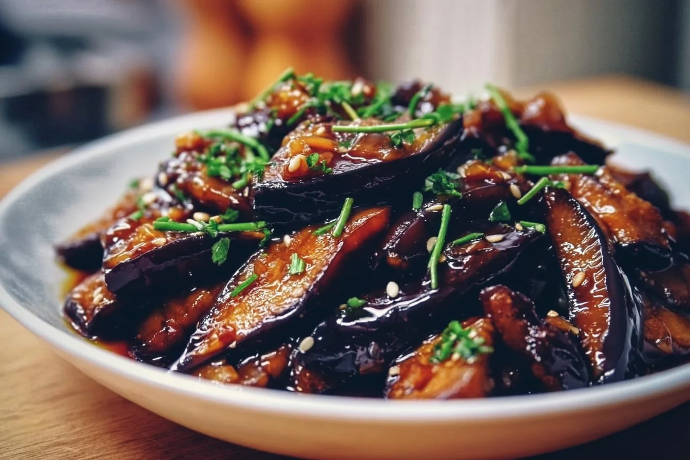 Garlic Caramelized Eggplant