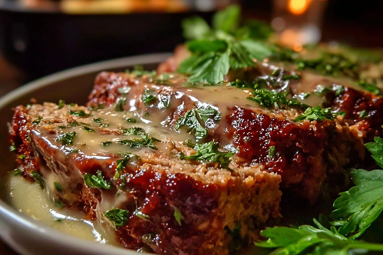 Garlic Parmesan Chicken Meatloaf