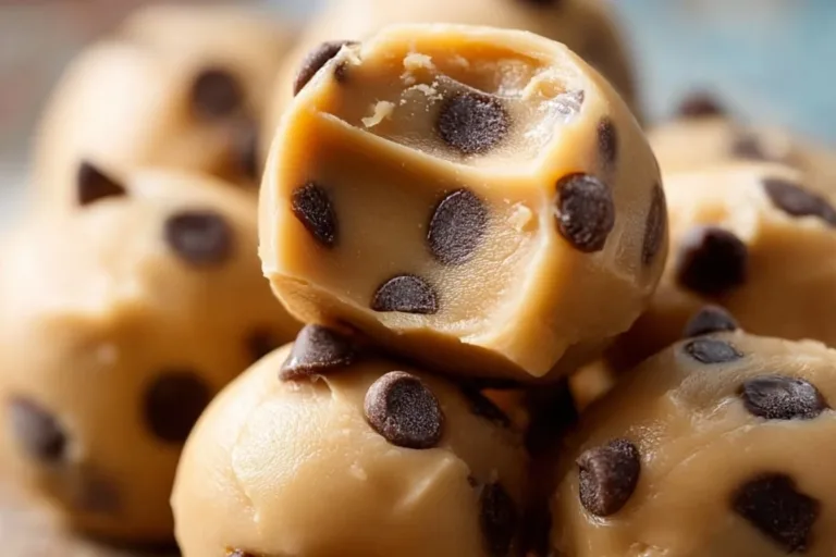 Greek yogurt and peanut butter frozen bites served on a plate