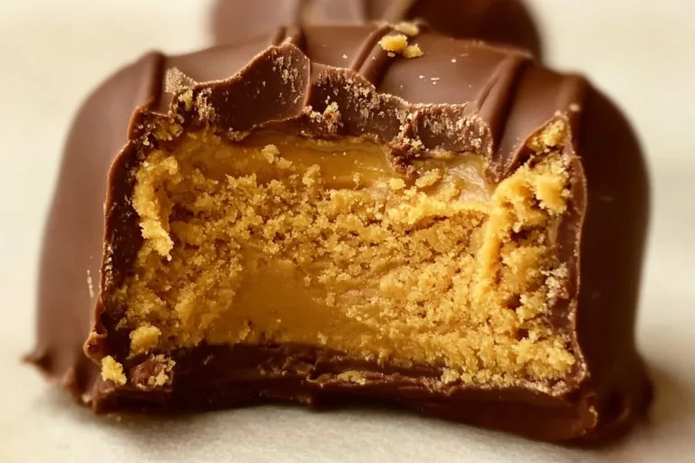 Delicious healthy Reese's Peanut Butter Balls on a rustic plate