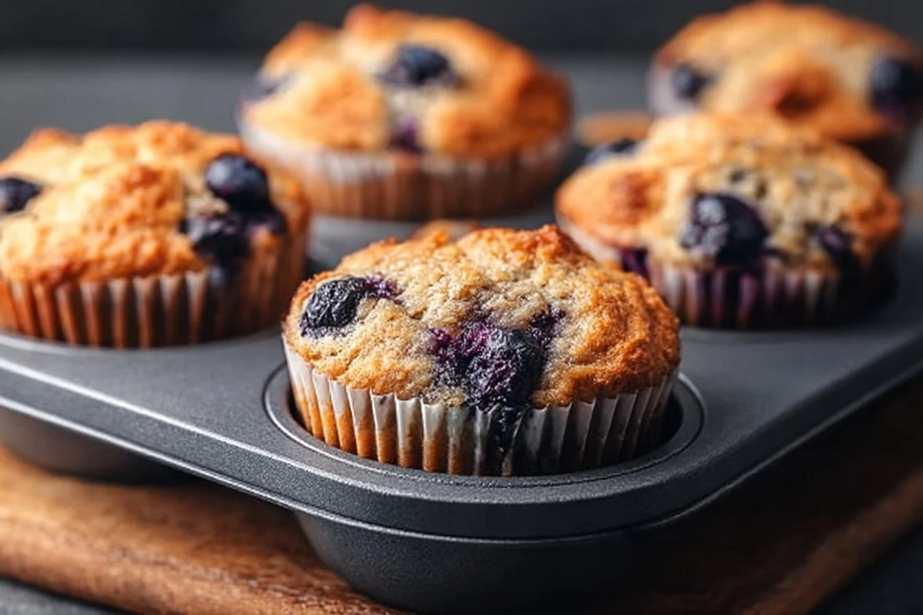 Hearty Blueberry Protein Muffins