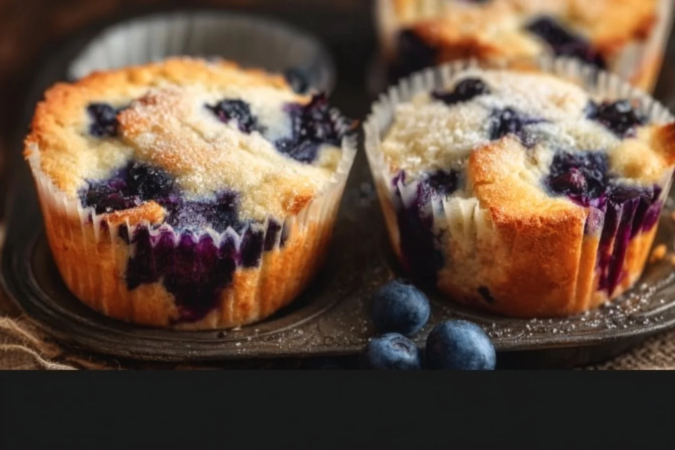 High Protein Cottage Cheese Blueberry Muffins