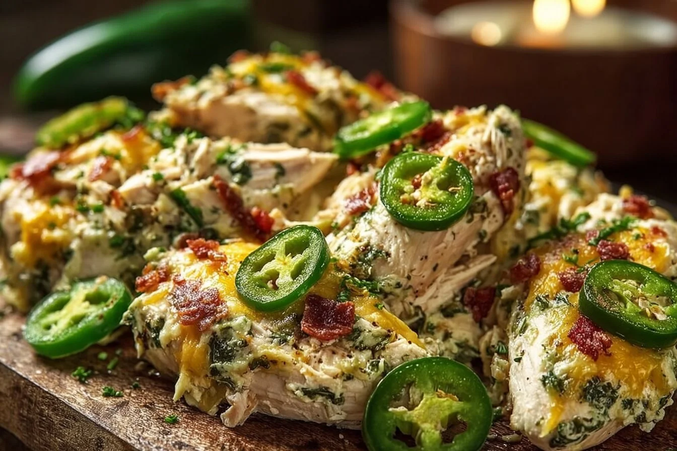 High Protein Jalapeno Popper Chicken