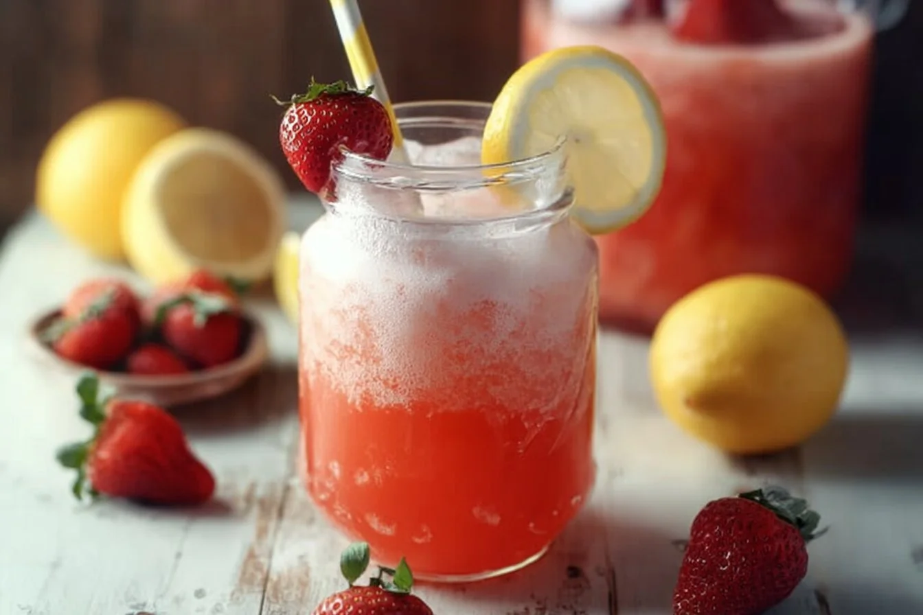 Homemade Strawberry Lemonade