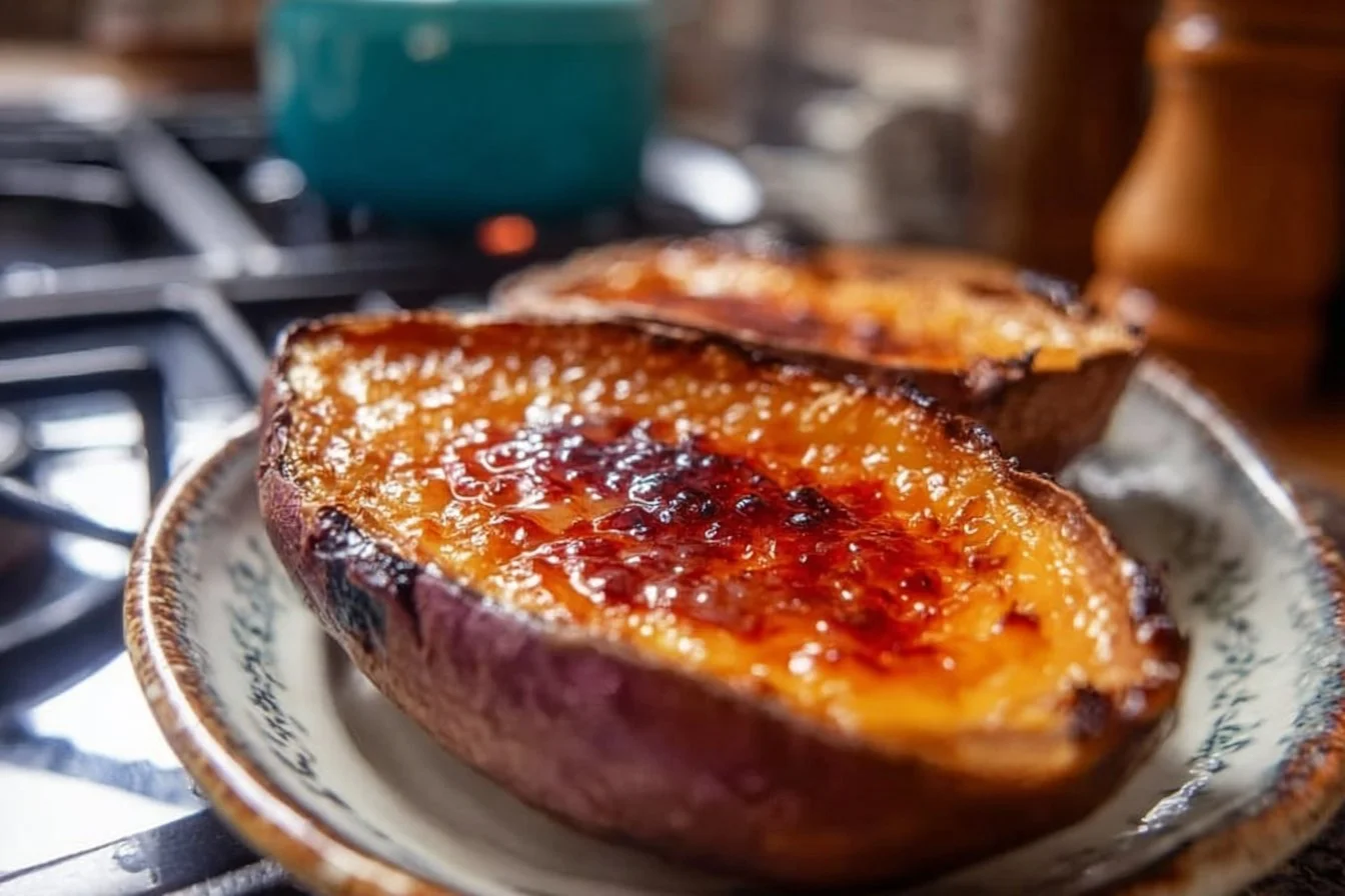 Japanese Sweet Potato Crème Brûlée