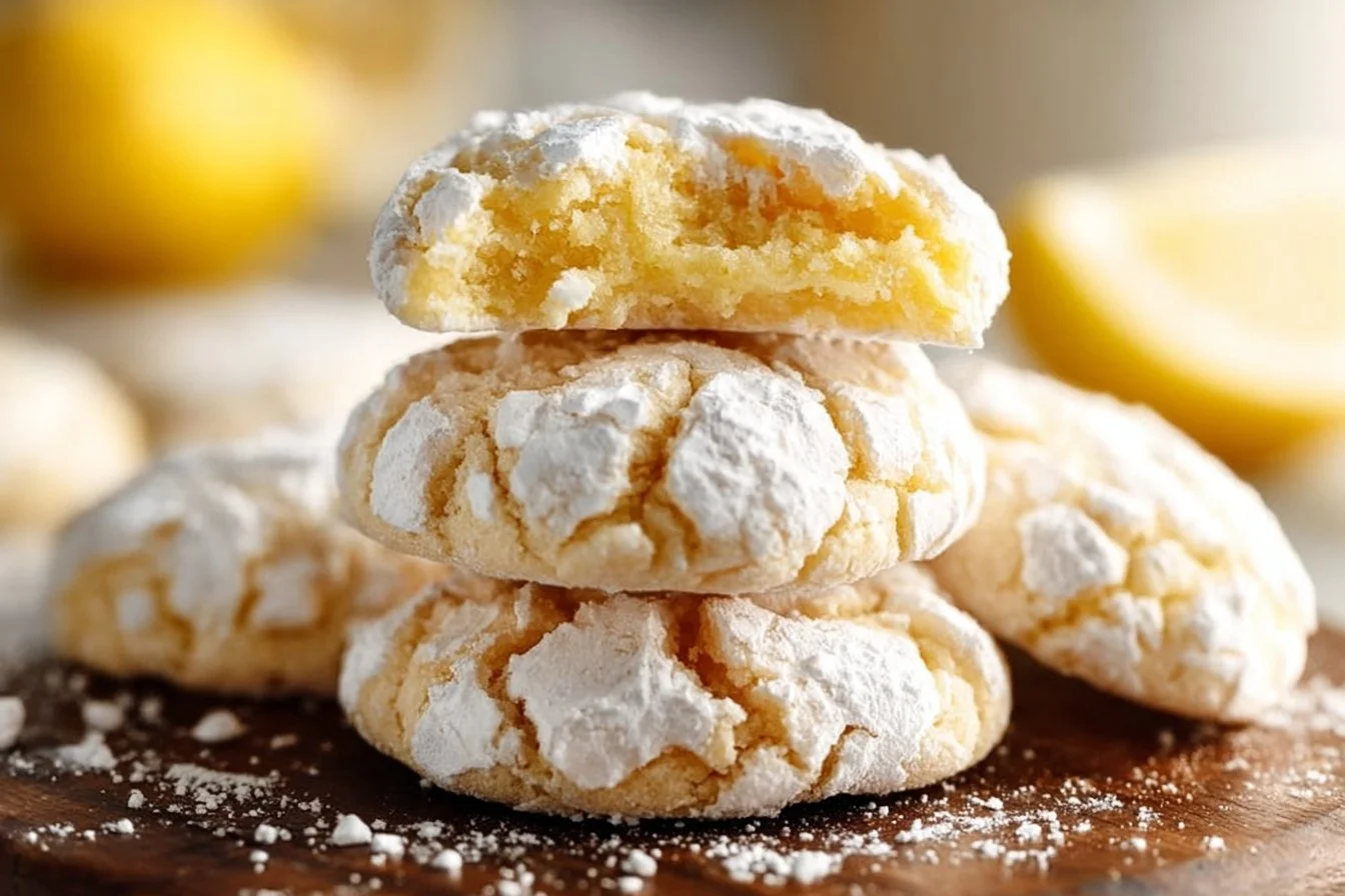 Lemon Crinkle Cookies