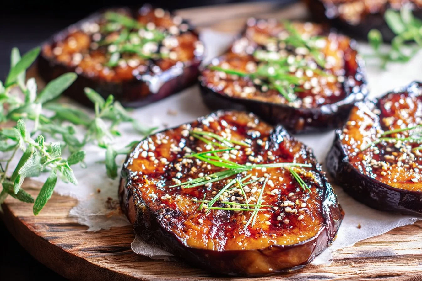 Miso Glazed Eggplant