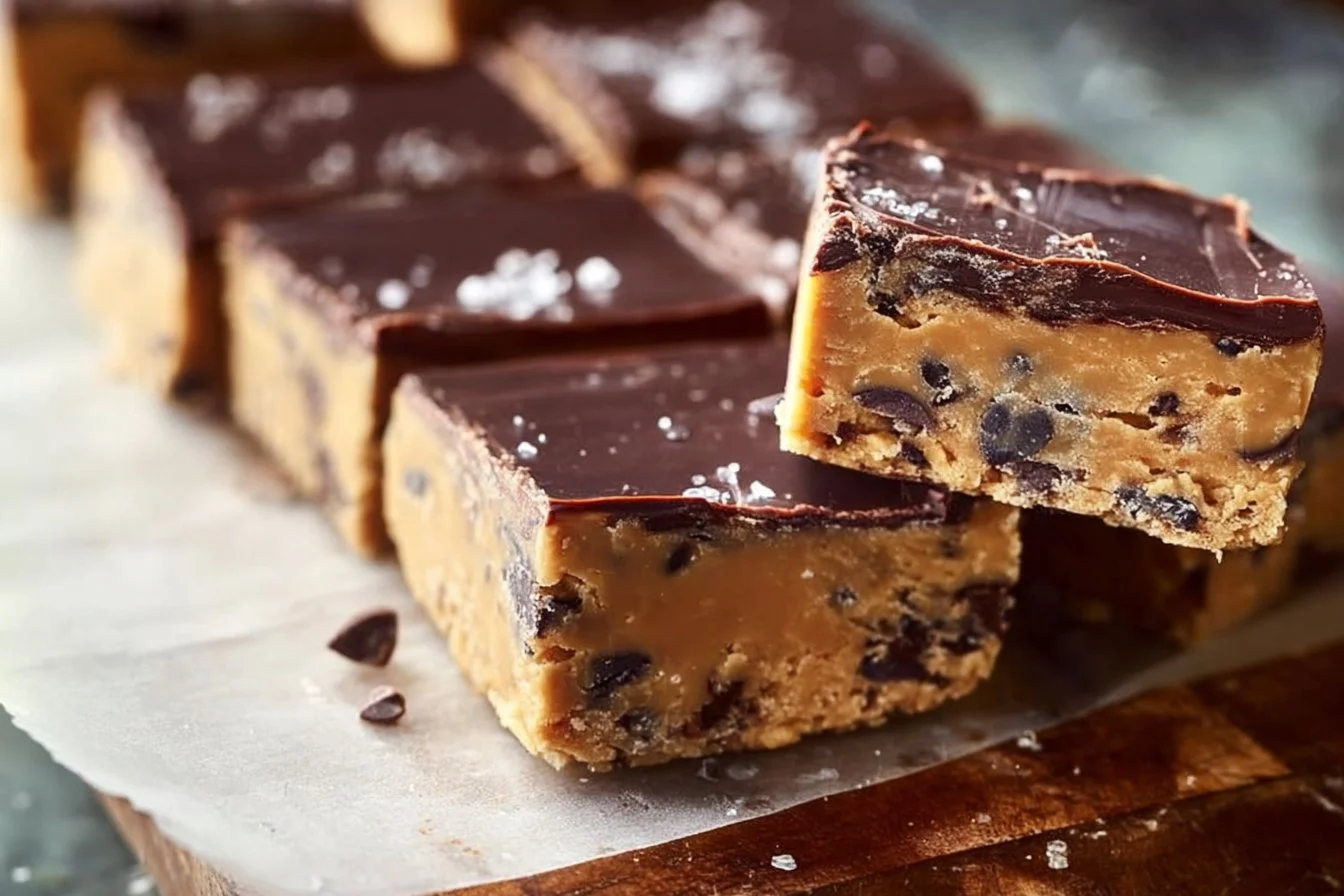 No Bake Cookie Dough Bars