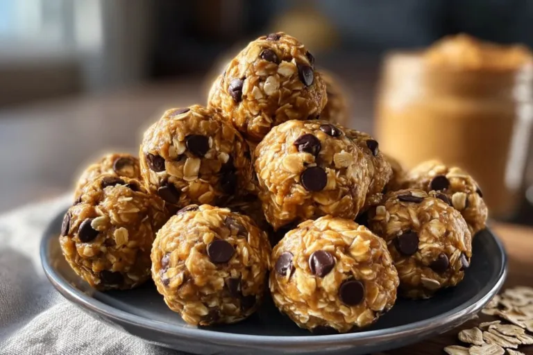 No-bake peanut butter energy bites recipe for a healthy snack