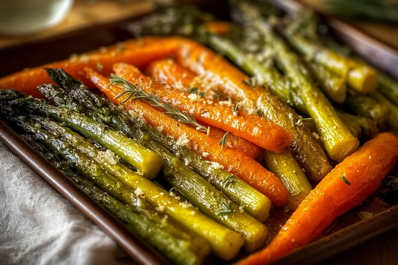 Oven-Roasted Asparagus and Carrot Medley