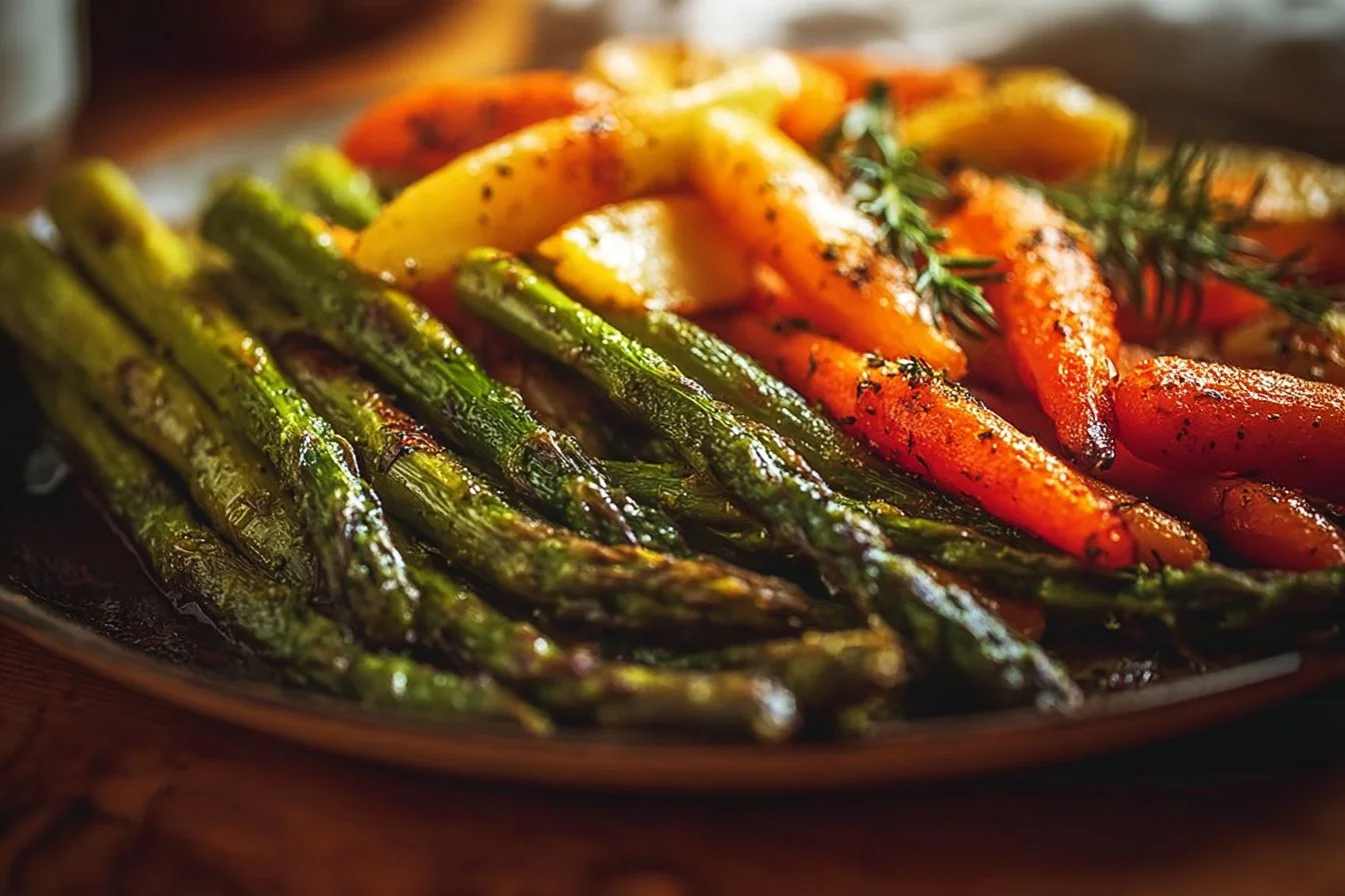 Oven-Roasted Asparagus and Carrot Medley