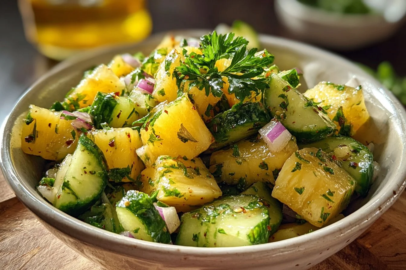 Pineapple Cucumber Salad