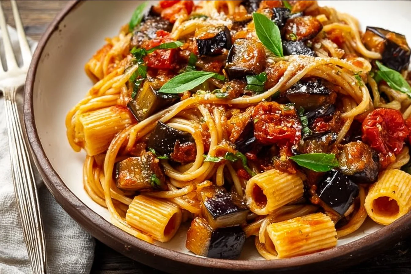Roasted Eggplant Pasta
