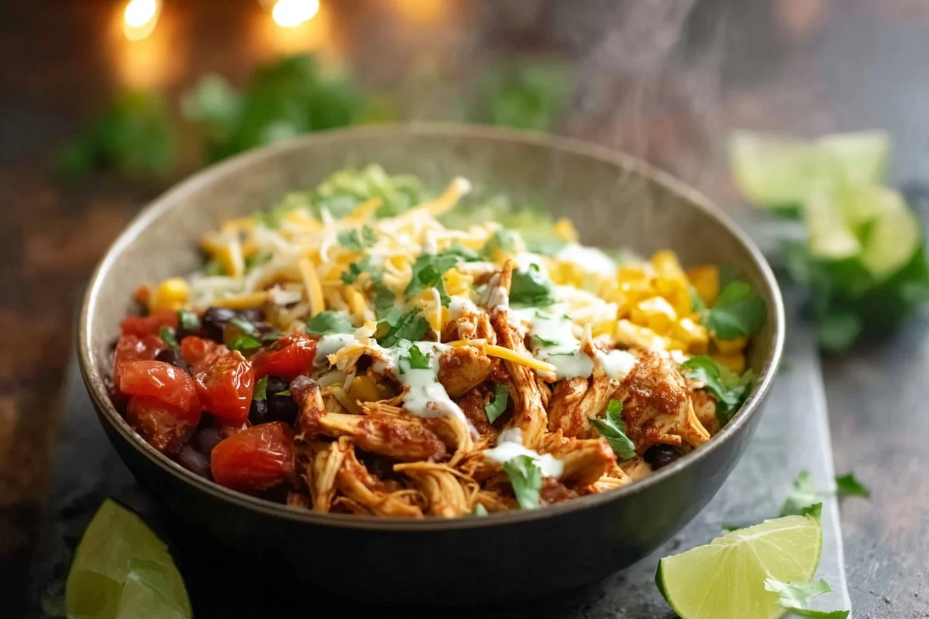 Slow Cooker Chicken Burrito Bowl
