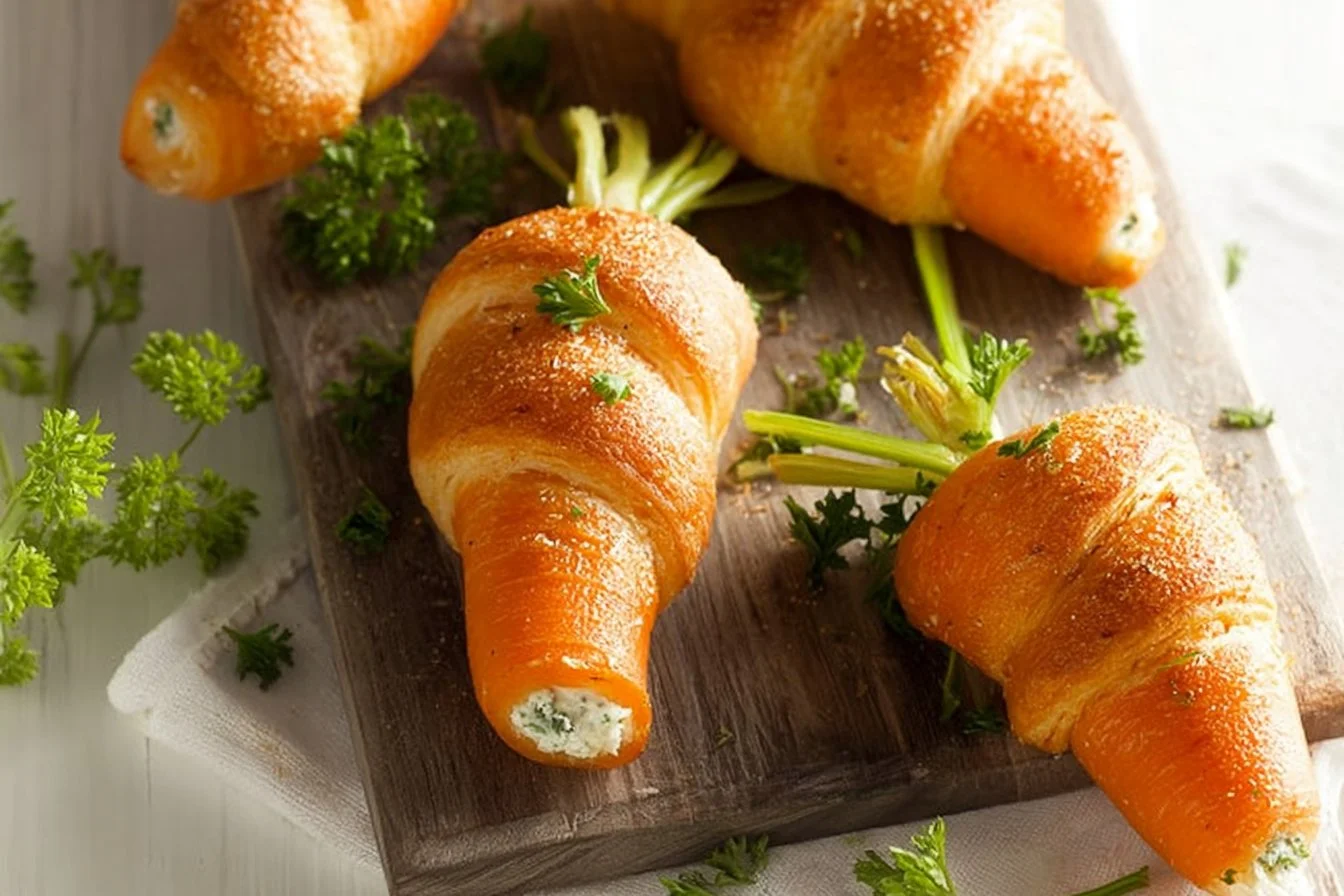 Stuffed Crescent Roll Carrots
