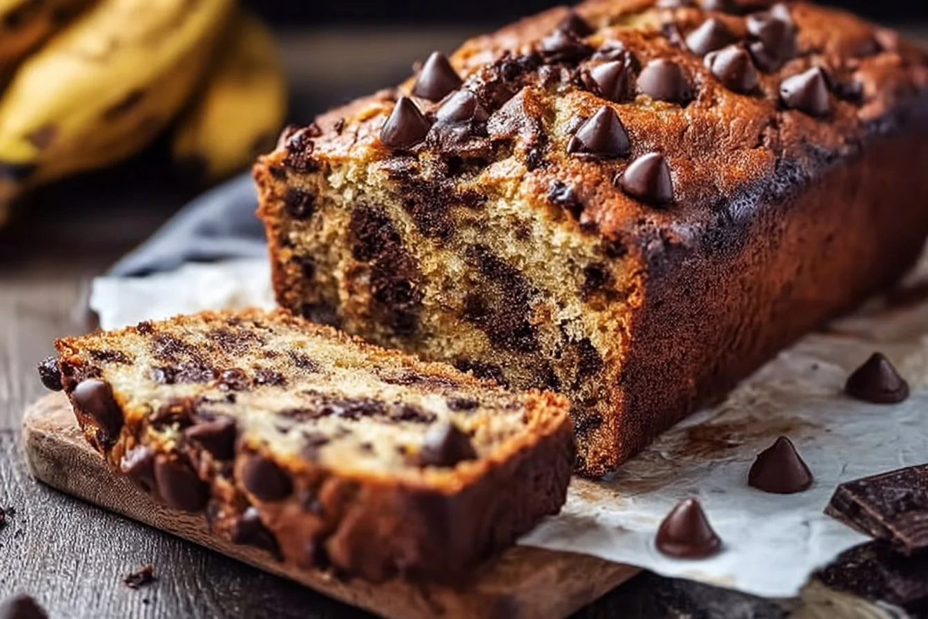 Super Moist Chocolate Chip Banana Bread