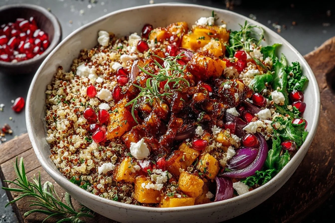 Winter Mediterranean Quinoa Bowl