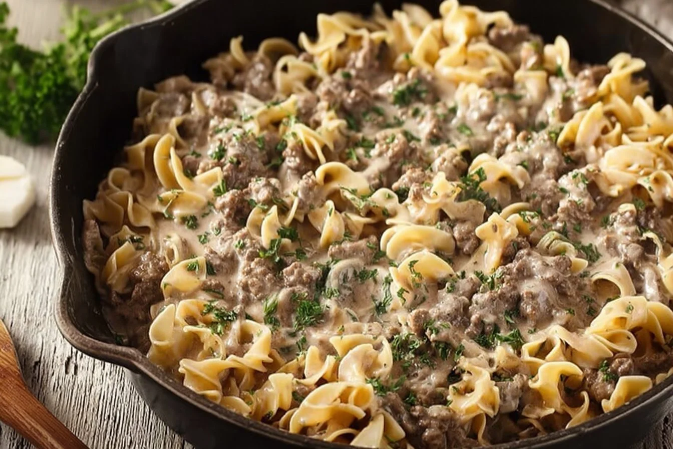 30-Minute Ground Beef Stroganoff