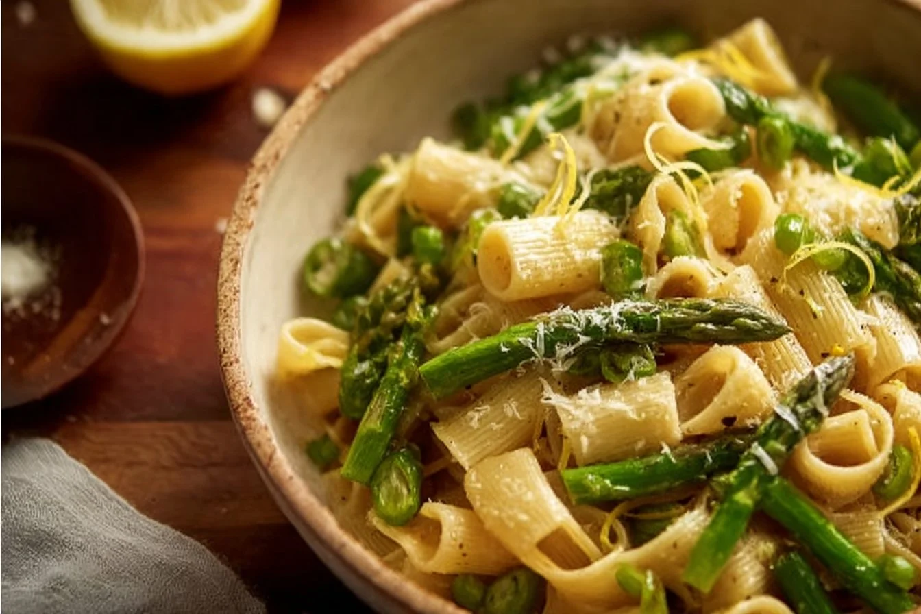 Asparagus Lemon Garlic Pasta